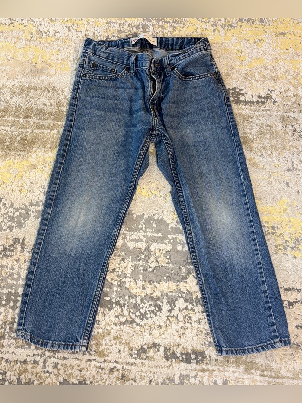 Levi's Boys 505 Relaxed Fit Jeans Size 8 Husky 28x23 Blue Medium Wash Denim